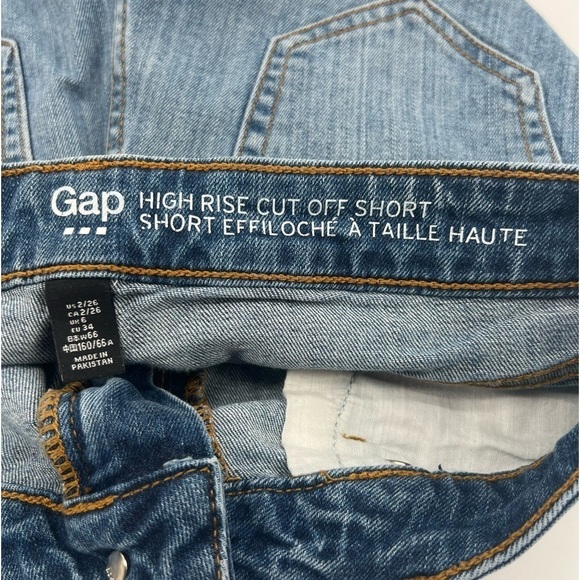 GAP High Rise Cut Off Jean Shorts Size 2 Women’s - Picture 3 of 5